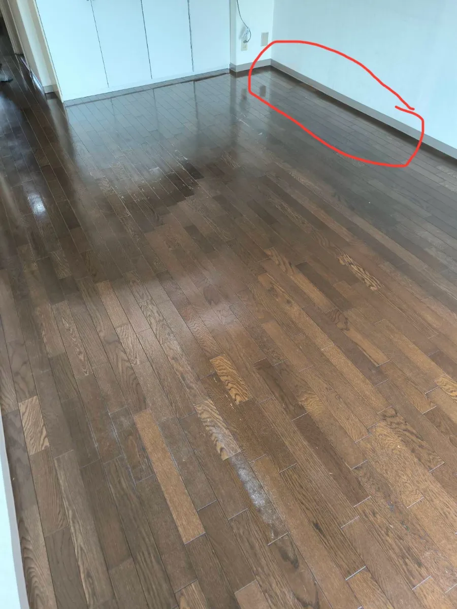 フローリング上張り施工 施工写真