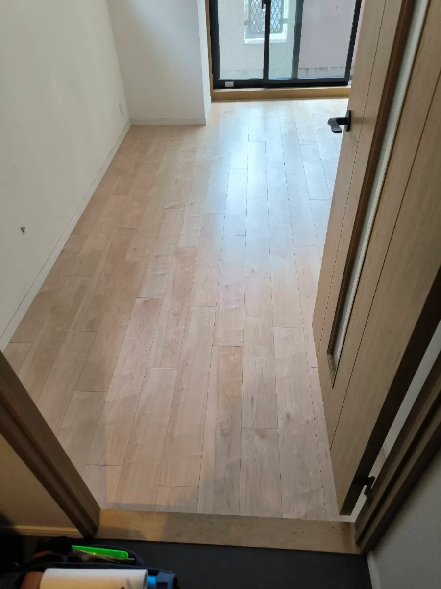 フローリング上張り施工 施工写真