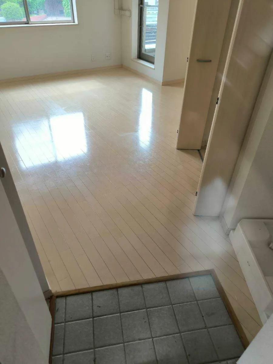 フローリング上張り施工 施工写真