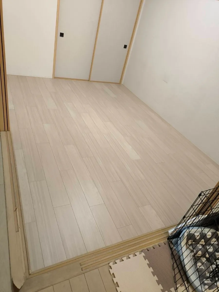 畳からフローリングへ 施工写真