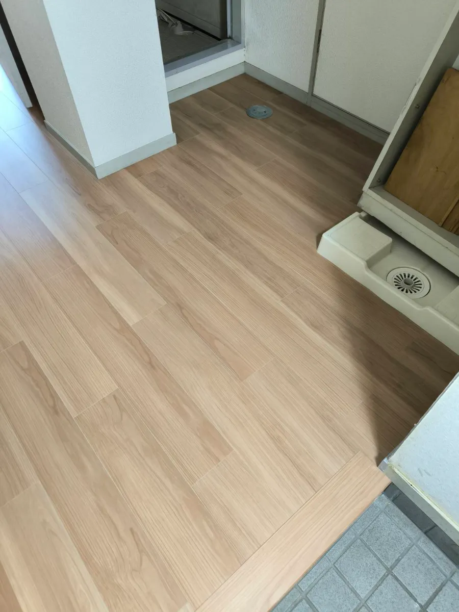 フローリング上張り施工 施工写真